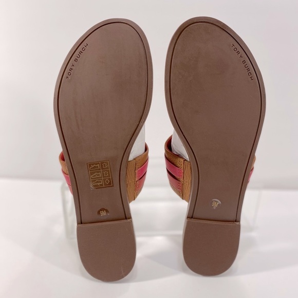 New Tory Burch Leigh  Flip-Flop Sandals - Picture 12 of 13